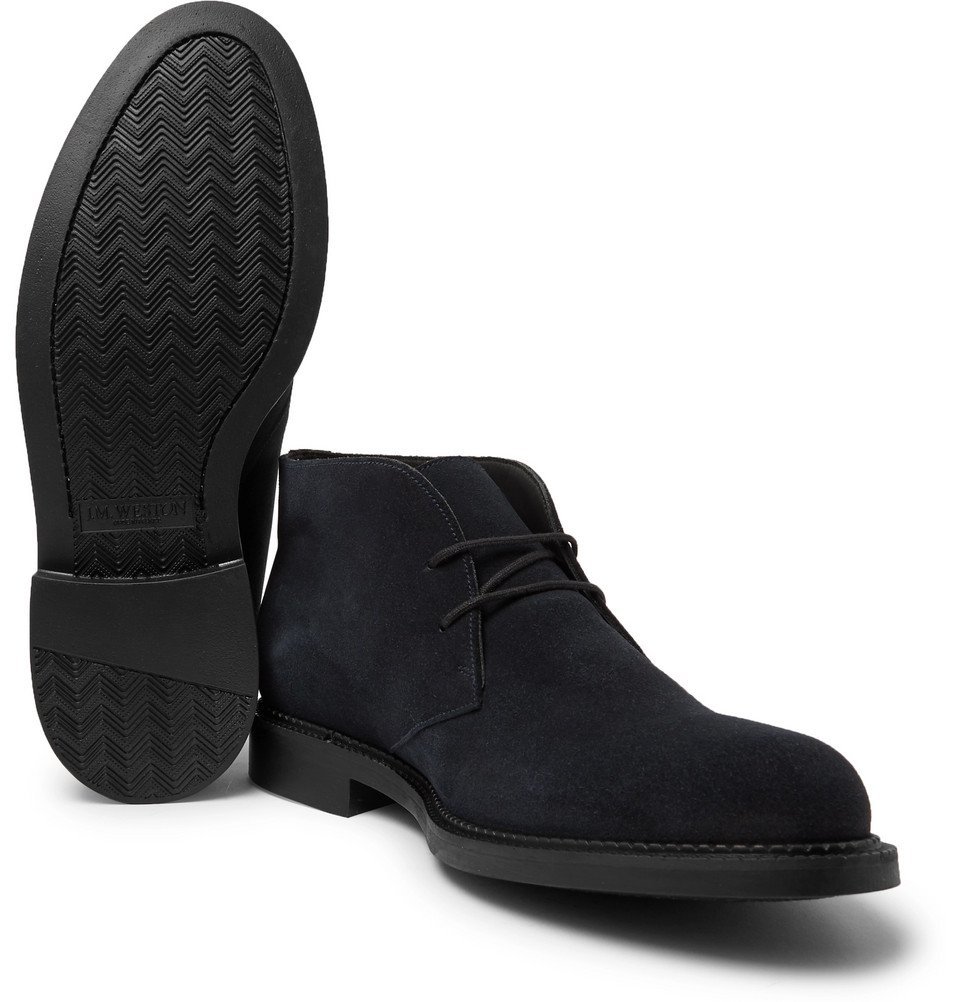 J.M. Weston - Suede Desert Boots - Men - Navy J.M. Weston