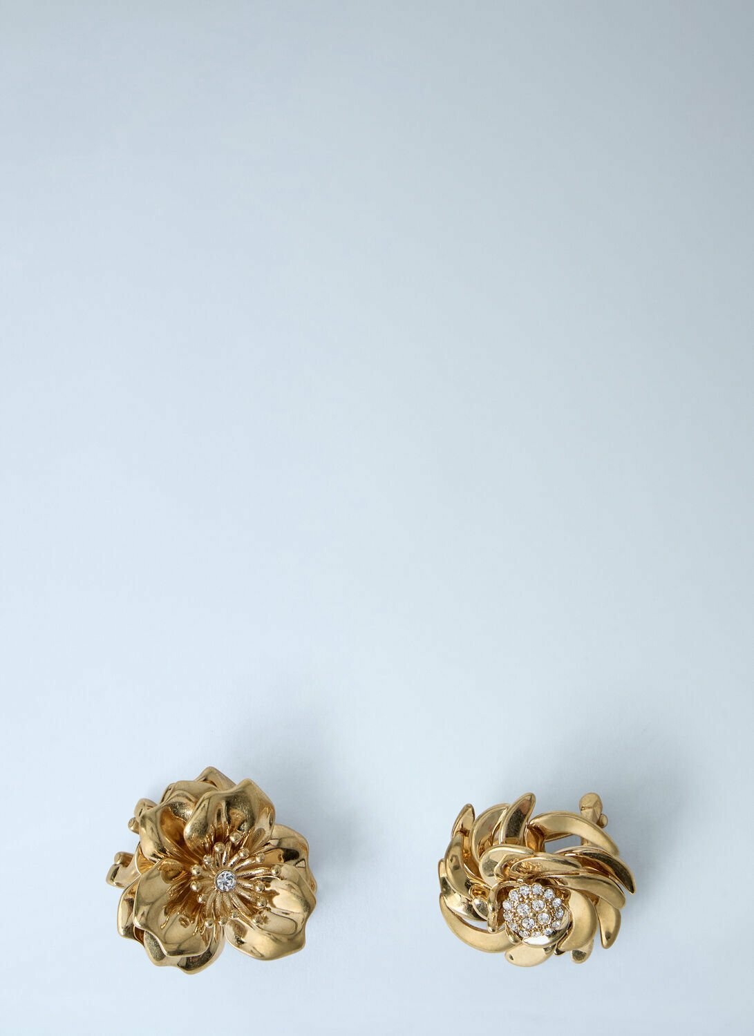 Miu Miu Mental Earrings With Crystals