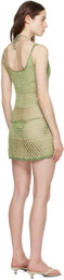 Akoia Green Lapis Minidress