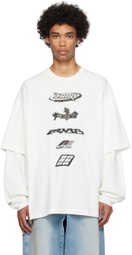 AMBUSH White Mix Long Sleeve T-Shirt