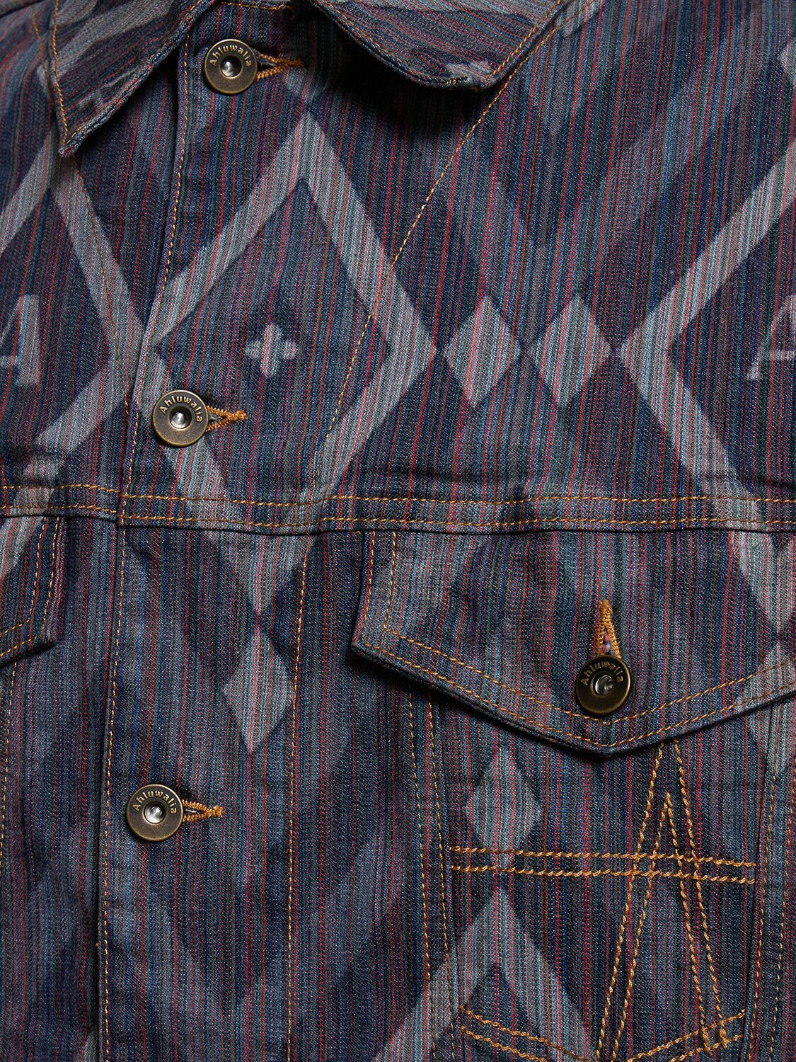 AHLUWALIA - Signature Printed Denim Jacket