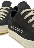 Rick Owens Nubuck Sneakers Black
