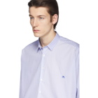 Etro Blue and White Piece Stripe Shirt