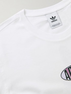 adidas Originals - Area 33 Logo-Print Cotton-Jersey T-Shirt - White