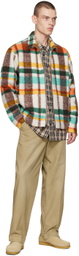 meanswhile Beige Check Shirt
