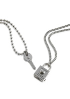 Marc Jacobs Friendship Padlock Silver-plated Necklace set - One Size