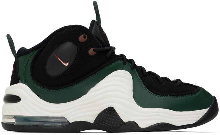 Photo: Nike Black & Green Air Penny II Sneakers
