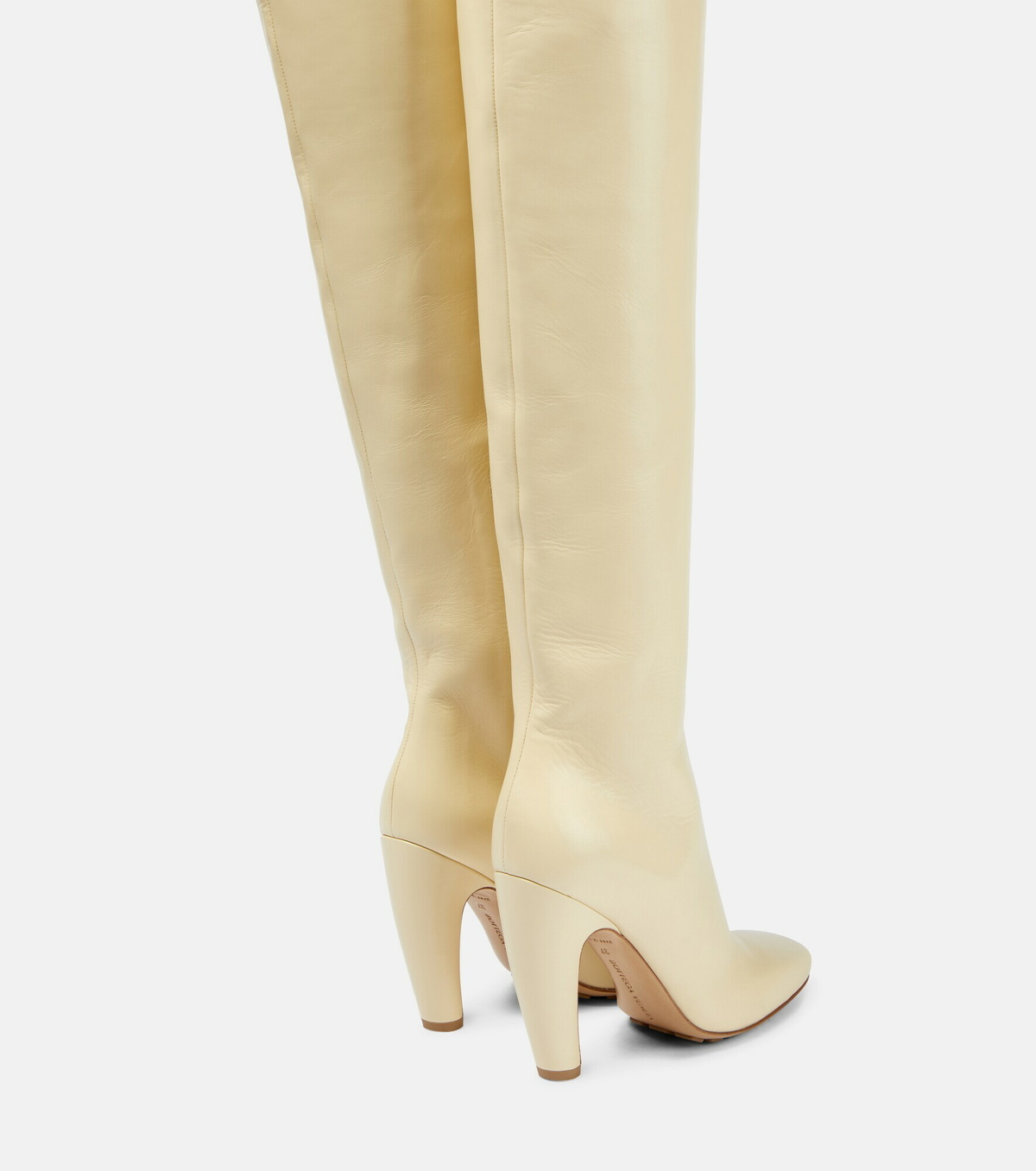 Bottega Veneta ホワイト ハイヒールブーツ Bottega Veneta ホワイト ハイヒールブーツ