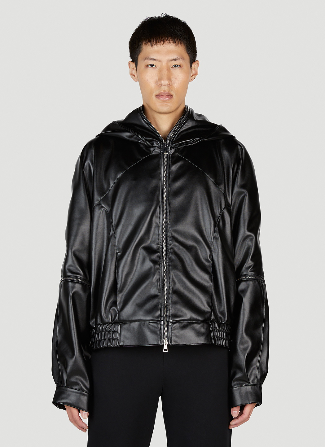 Mowalola Faux Leather Jacket
