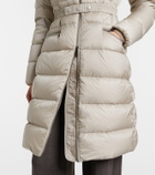 Moncler Boedic shearling-trimmed down coat