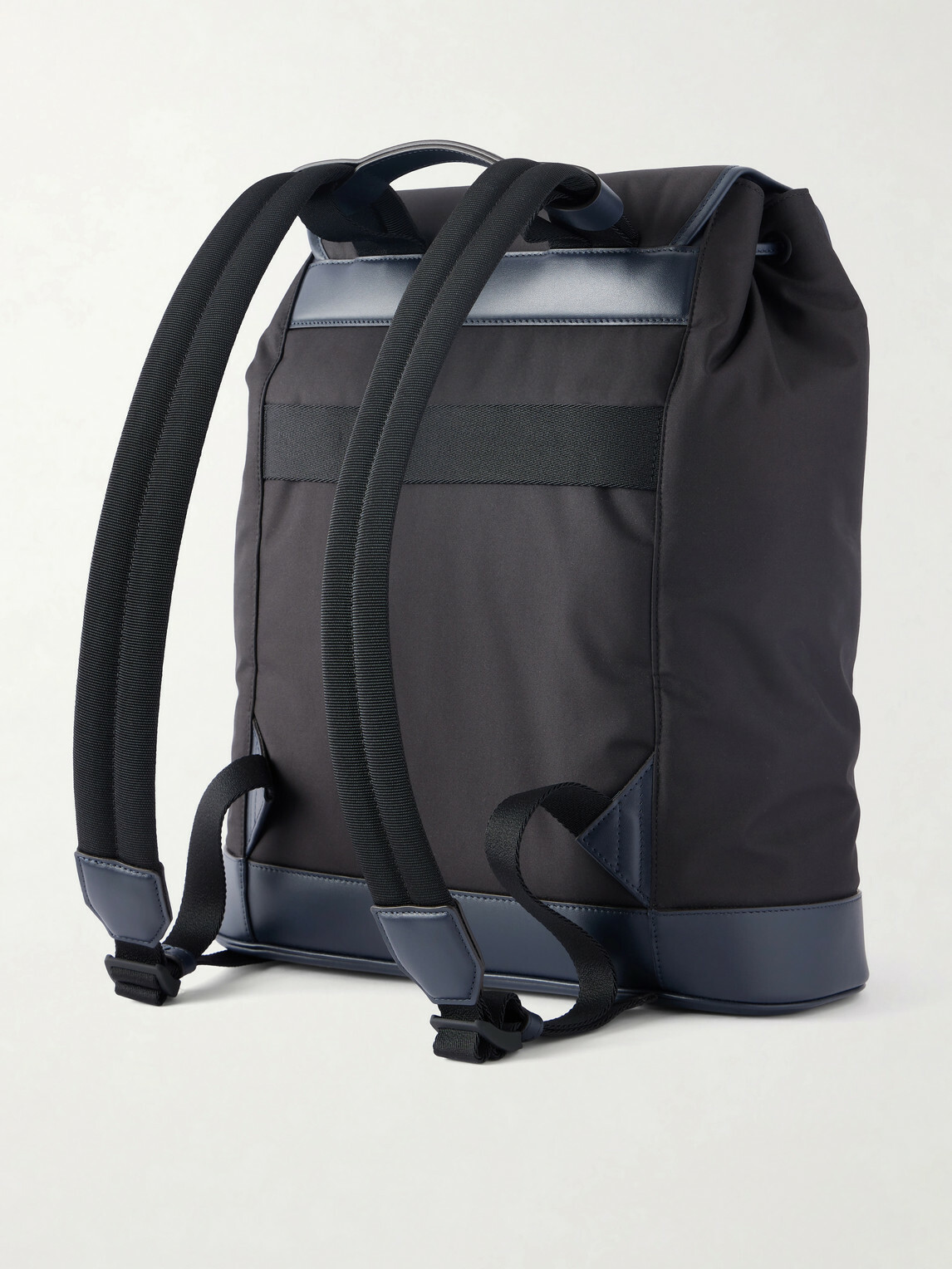 Montblanc - Panorama Leather-Trimmed Shell Backpack