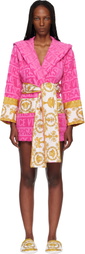 Versace Pink 'I Heart Baroque' Short Bathrobe