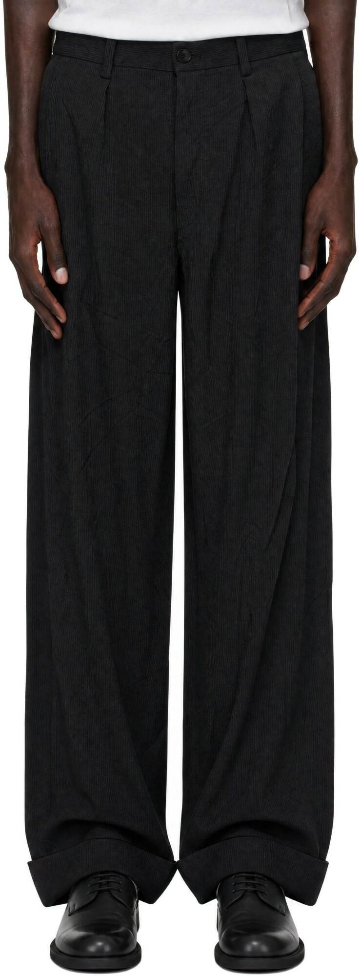 Junya Watanabe Gray Herringbone Trousers