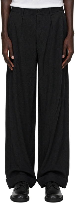 Photo: Junya Watanabe Gray Herringbone Trousers