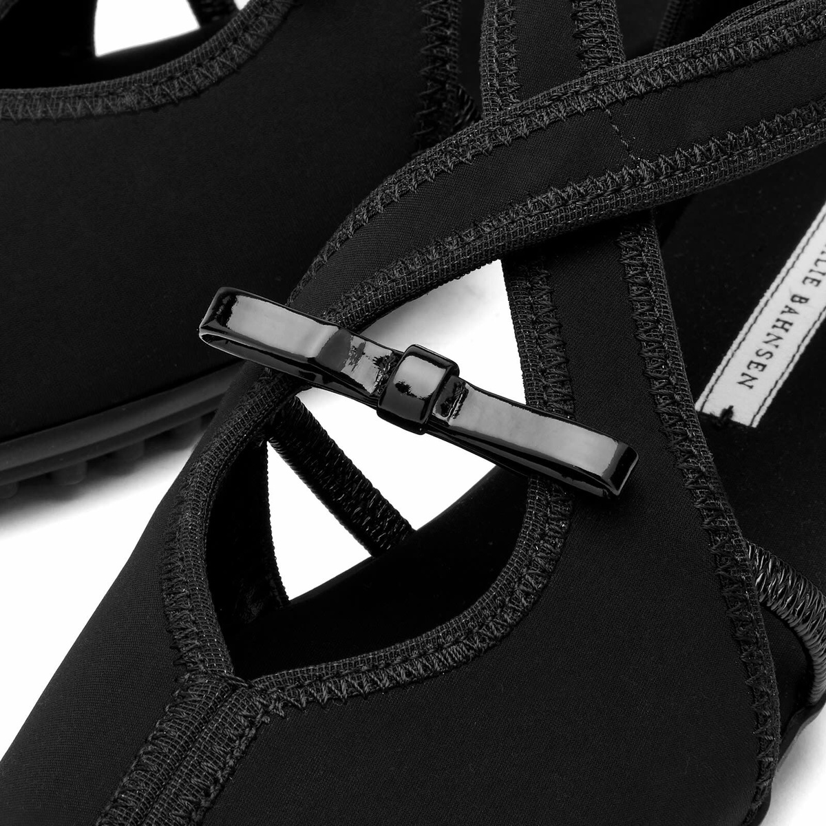 Cecilie Bahnsen Women's Sia Flat Neoprene Shoes in Black Cecilie