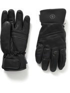 Bogner - Thor Jersey-Trimmed Leather Ski Gloves - Black