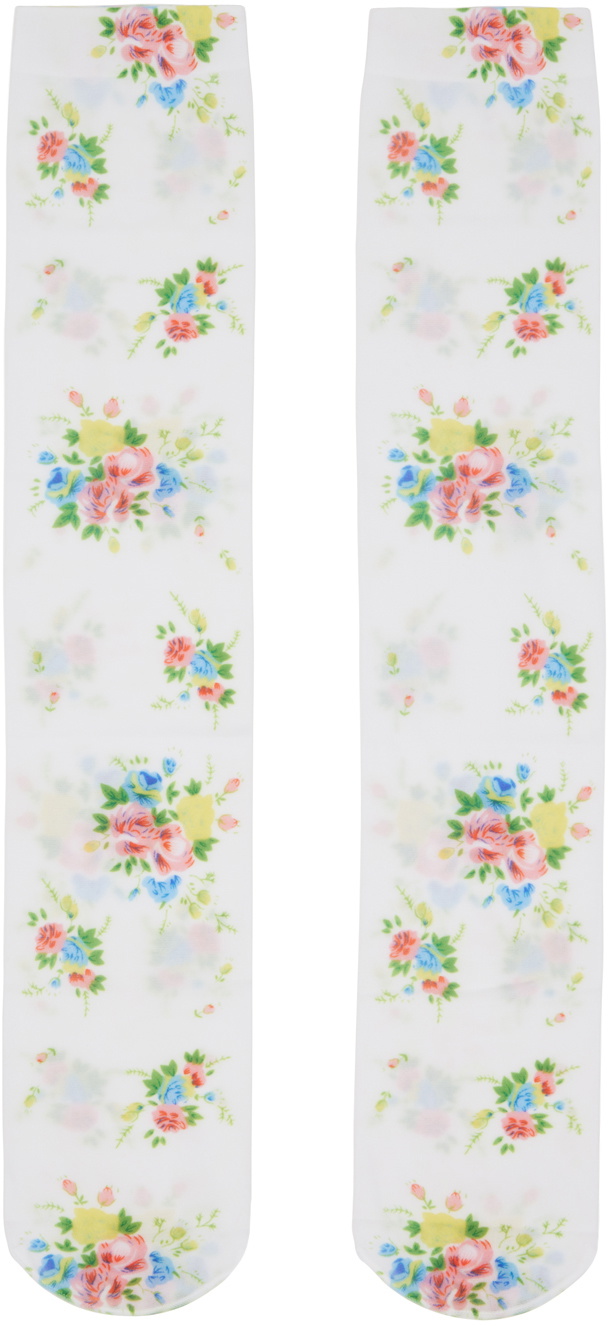 Yuhan Wang Multicolor Printed Socks