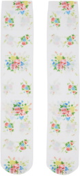 Yuhan Wang Multicolor Printed Socks