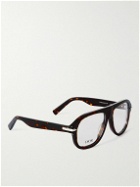 Dior Eyewear - Blacksuit Tortoiseshell Acetate and Silver-Tone Aviator-Style Optical Glasses