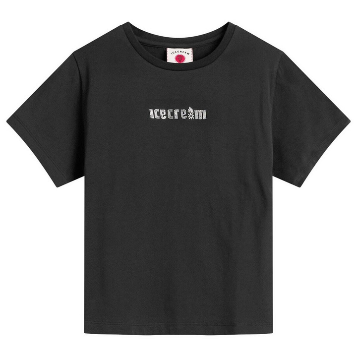 Photo: ICECREAM Women's Crystal Soft Serve Baby T-Shirt in Black