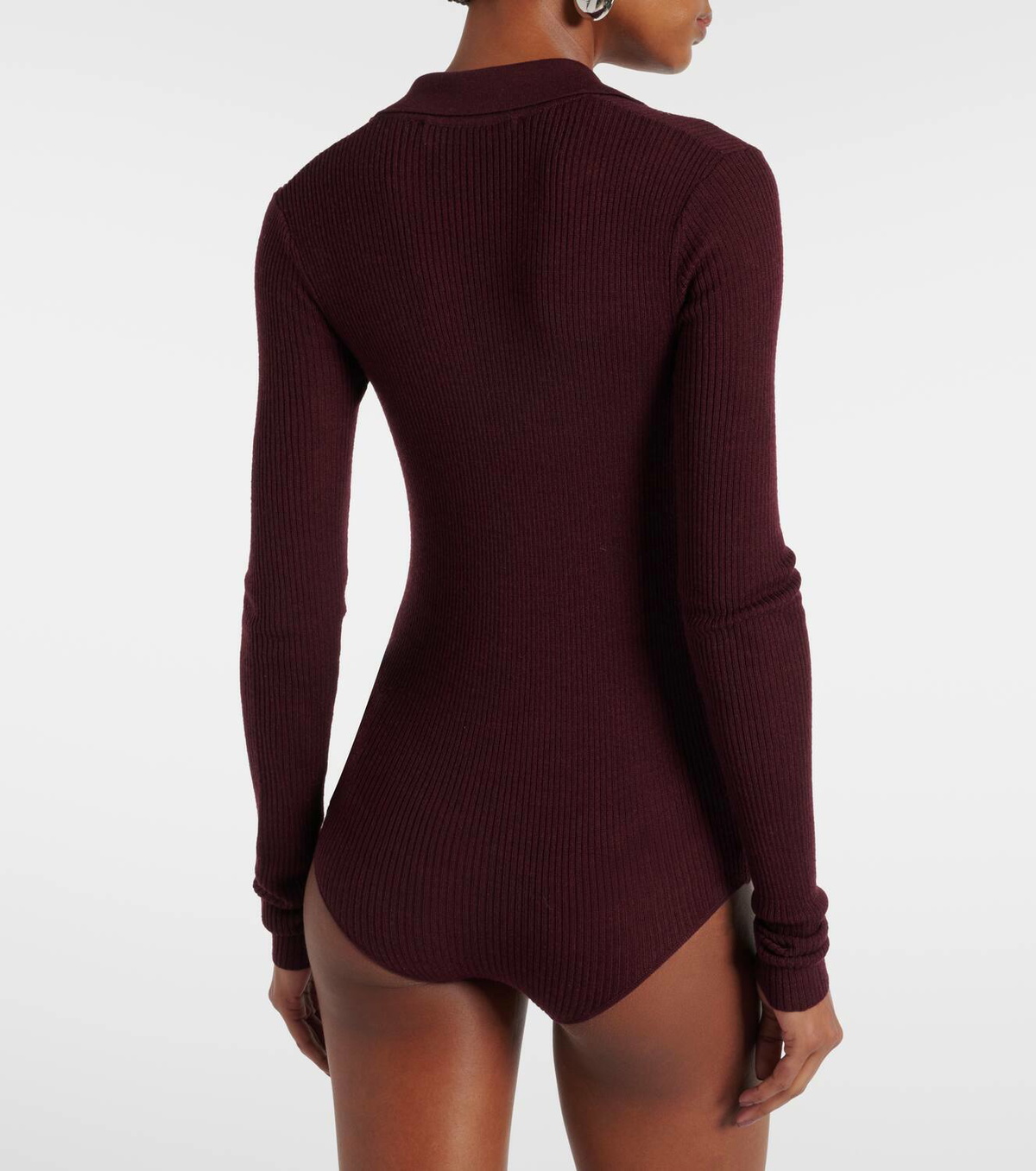 The Frankie Shop Solana wool, silk, and cashmere bodysuit