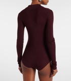 The Frankie Shop Solana wool, silk, and cashmere bodysuit