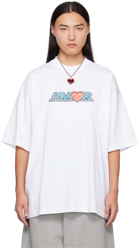 Photo: VETEMENTS White 'Amor' T-Shirt