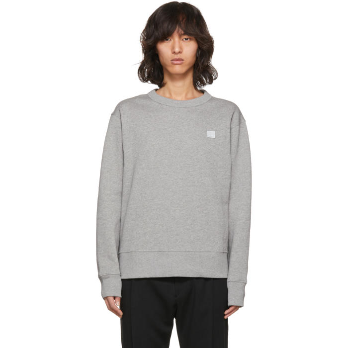 Photo: Acne Studios Grey Fairview Face Sweatshirt 