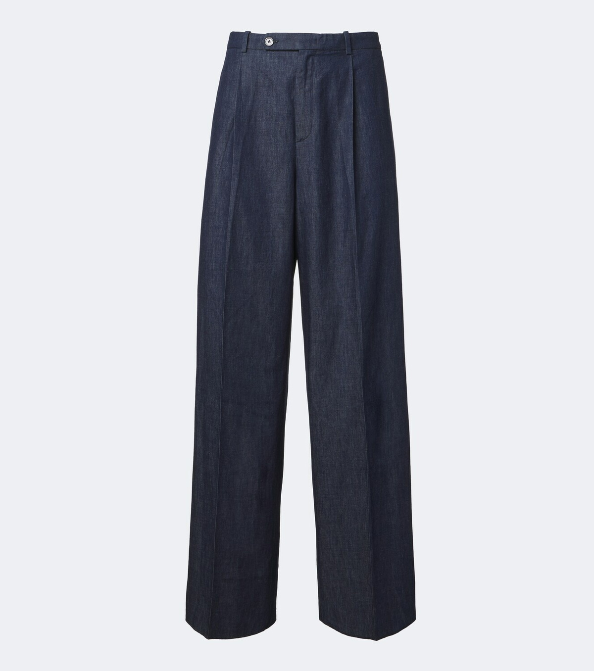 Jil Sander Cotton chambray wide-leg pants