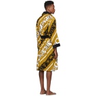 Versace White and Gold I Heart Baroque Robe