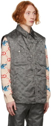 Gucci Grey Off The Grid GG Vest