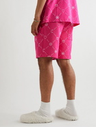 Marni - Straight-Leg Logo-Print Cotton-Jersey Shorts - Pink