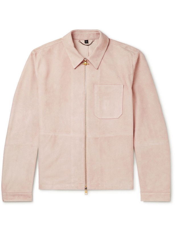 Photo: Dunhill - Suede Shirt Jacket - Pink