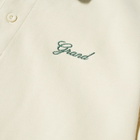 Grand Collection Collared Crew Sweat in Cream/Forest