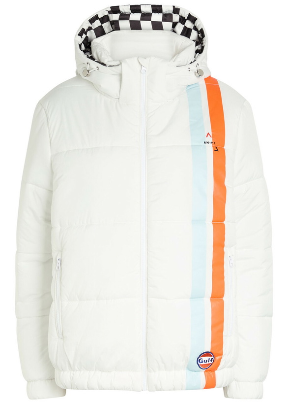 Photo: AN-Y1 Riski Logo-embroidered Padded Shell Jacket White