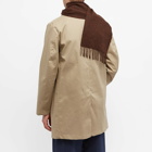 Norse Projects Men's Moon Lambswool Scarf in Heathland Brown