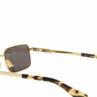 Bottega Veneta Eyewear Bottega Veneta BV1469S Sunglasses in Gold/Grey 