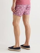 Frescobol Carioca - Mid-Length Printed Swim Shorts - Purple