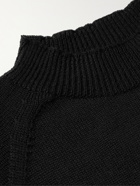 Margaret Howell - MHL Merino Wool Mock-Neck Sweater - Black