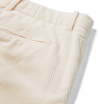 Mr P. - Cotton and Cashmere-Blend Corduroy Trousers - Neutrals