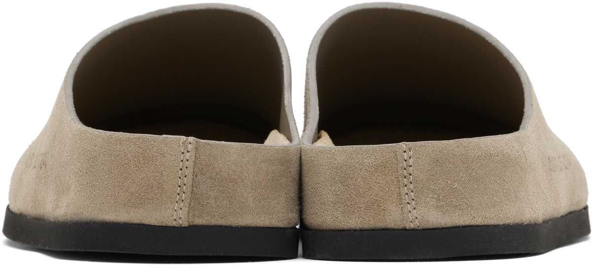 Common Projects Taupe Suede Slip-on Loafers
