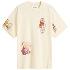 Story mfg. Women's Grateful T-Shirt in Ecru Earth Trip Spiral