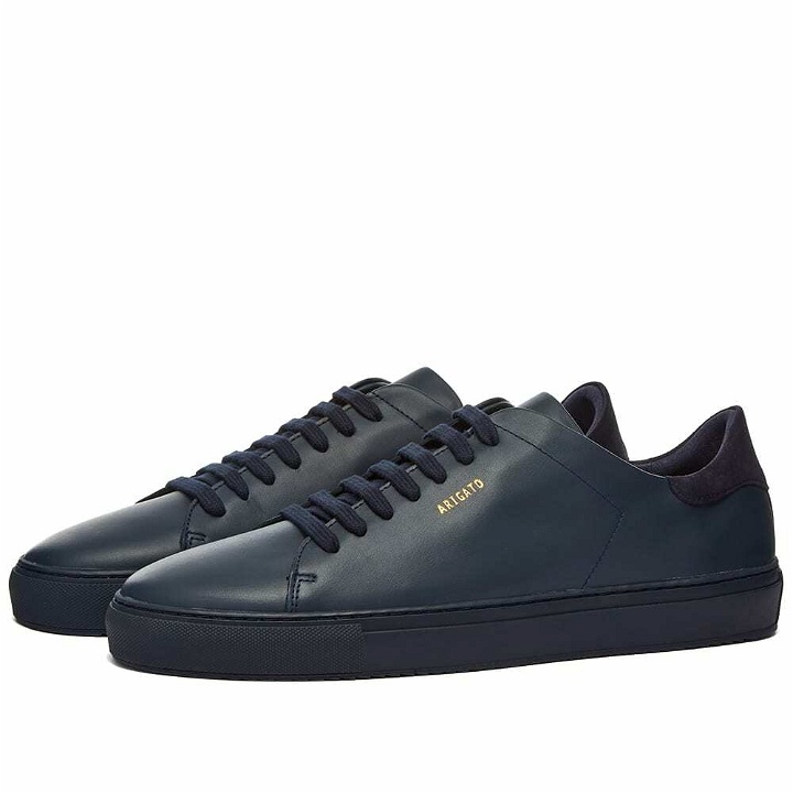 Photo: Axel Arigato Men's Clean 90 Sneakers in Navy Monochrome Leather