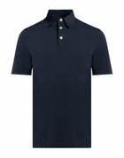 Fedeli Mens Polo shirt Midnight in Blue