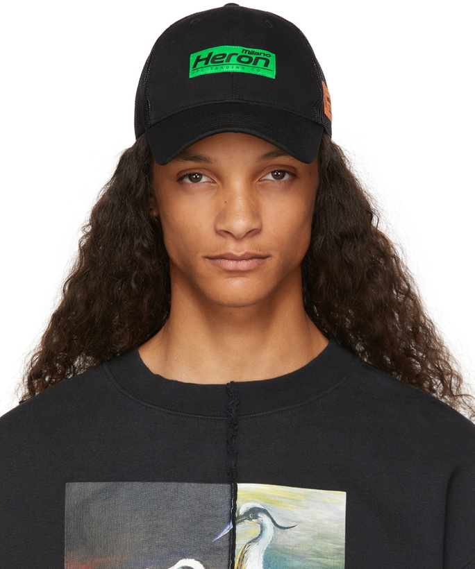 Photo: Heron Preston Black HP Trading Hat