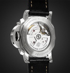 Panerai - Luminor 1950 3 Days Acciaio 44mm Stainless Steel and Alligator Watch - Black