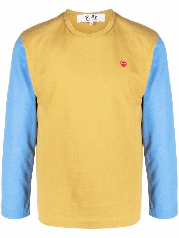 Photo: COMME DES GARCONS PLAY - Long Sleeve Small Heart Logo T-shirt