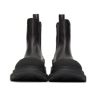 Alexander McQueen Black Tread Slick Chelsea Boots