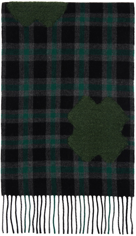 Photo: Henrik Vibskov Green Cross Wool Scarf