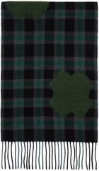 Henrik Vibskov Green Cross Wool Scarf